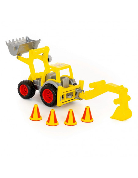 Excavator cu incarcator - ConsTruck, 38x16x22 cm, Wader,ROB-0377