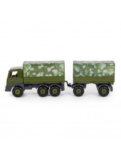 Camion militar cu prelata si remorca - SuperTruck, 71x16x22 2