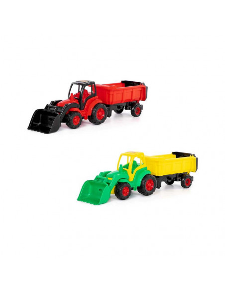 Tractor cu incarcator + remorca - Champion, 86x22x26 cm