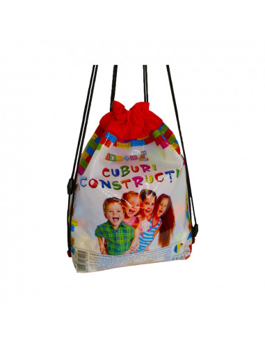 Cuburi constructii in rucsac, 320 piese/570g -