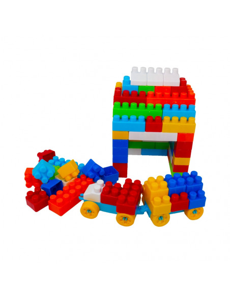 Cuburi constructii in rucsac, 320 piese/570g -