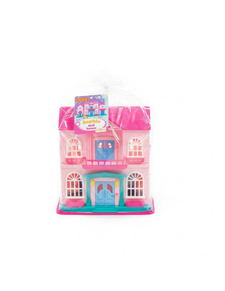 Casuta papusi - Sophie + masina si mobilier, 14 piese