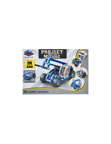 Cuburi constructii 2:1, vehicule, 115 piese,ROB-KY-1010-2