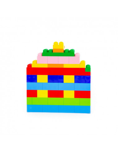 Cuburi constructii Jumbo, 74 piese/cutie, Polesie,ROB-50595