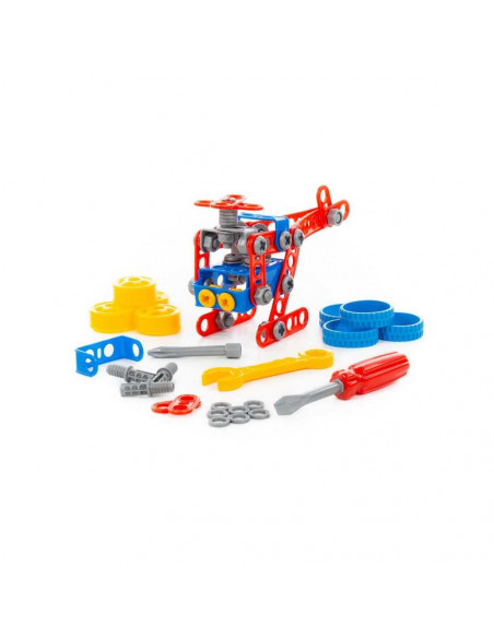 Joc constructii - Micul inginer, 91 piese/cutie