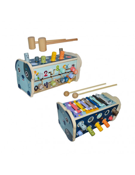 Jucarie 2 in 1, din lemn,ROB-MMM-240