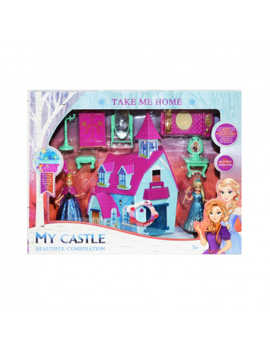 Castel muzical, cu 2 figurine + accesorii,ROB-SG-29035