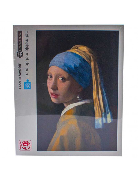 Puzzle carton, Fata cu cercel de perla, 1000 piese,ROB-88323