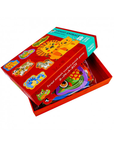 Puzzle din lemn - Animale,ROB-ZSB-1304