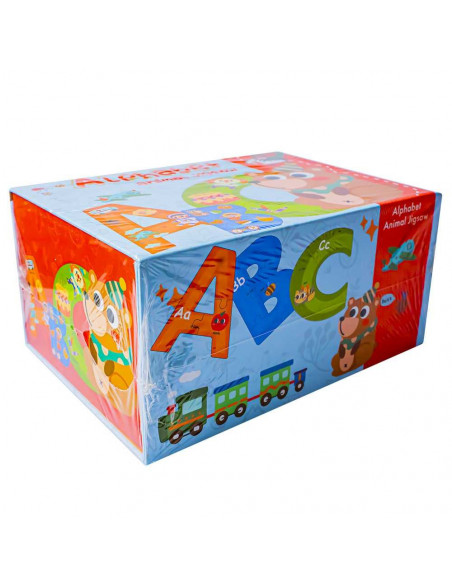 Puzzle din lemn, Alfabet,ROB-ZSB-2102
