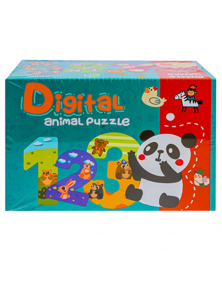 Puzzle din lemn, Cifre,ROB-ZSB-2101