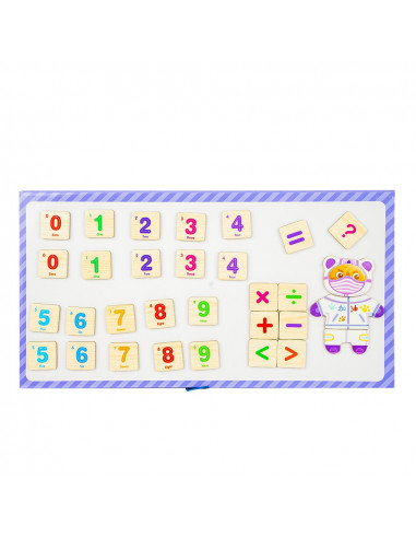 Set 4 ursuleti din lemn cu garderoba,ROB-YDL-1530