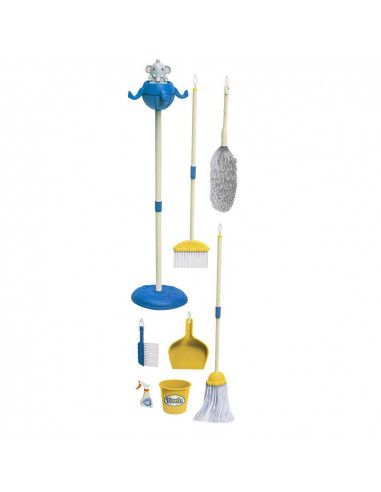 Set curatenie, din plastic, albastru,ROB-WY505-1