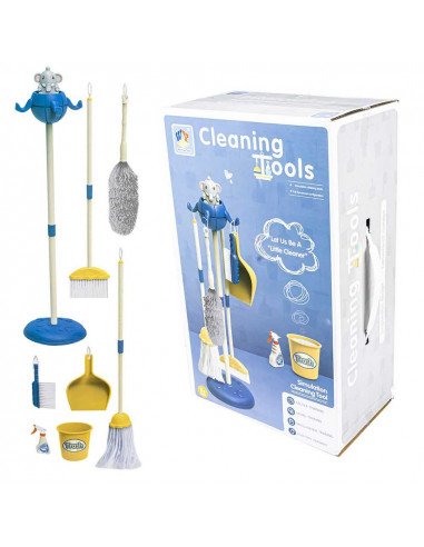 Set curatenie, din plastic, albastru,ROB-WY505-1