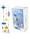 Set curatenie, din plastic, albastru,ROB-WY505-1