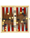 Joc 3 in 1: sah, table, dame! Cutie lemn, 29.5x14.5cm,ROB-8939-2