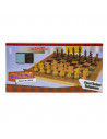 Joc 3 in 1: sah, table, dame! Cutie lemn, 29.5x14.5cm,ROB-8939-2