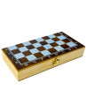 Joc 3 in 1: sah, table, dame! Cutie lemn, 29.5x14.5cm,ROB-8802-2