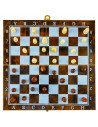 Joc 3 in 1: sah, table, dame! Cutie lemn, 34x17cm,ROB-8802-3