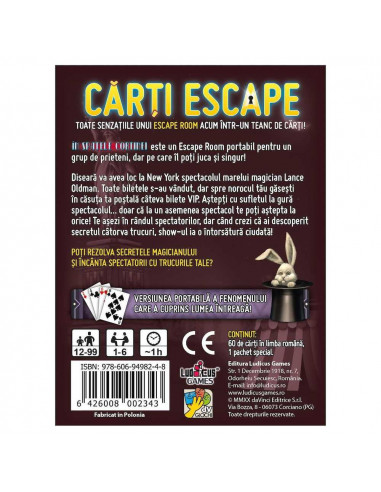 Carti Escape - In Spatele Cortinei, ISBN: