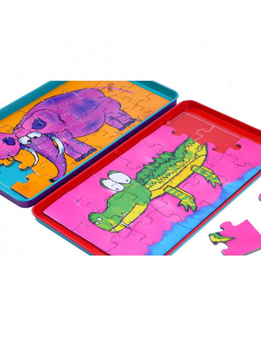 Joc magnetic - Puzzle cu Animale,ROB-CW0213