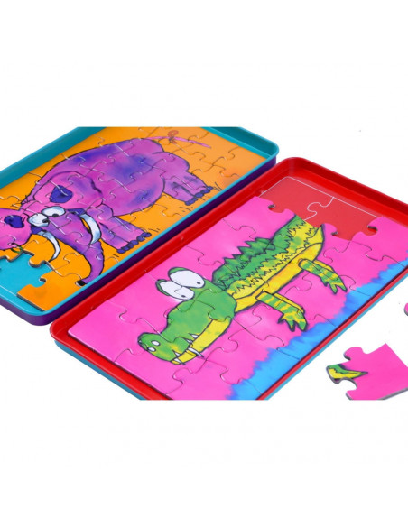 Joc magnetic - Puzzle cu Animale,ROB-CW0213