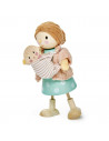 Figurine din lemn - D-na Goodwood cu bebelus,ROB-TL8144