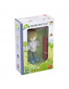 Figurine din lemn - Edward si skateboard-ul,ROB-TL8145