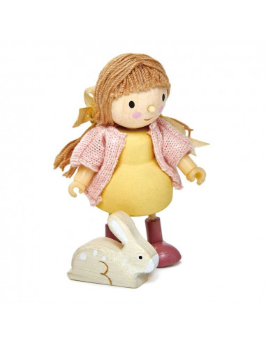 Figurine din lemn - Amy si iepurasul,ROB-TL8146