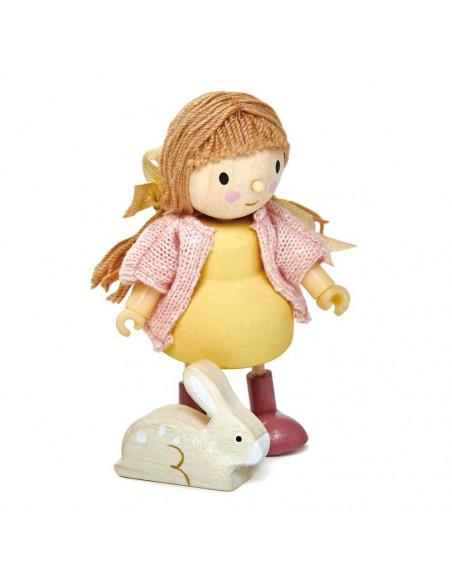 Figurine din lemn - Amy si iepurasul,ROB-TL8146