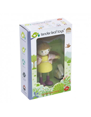 Figurine din lemn - Amy si iepurasul,ROB-TL8146