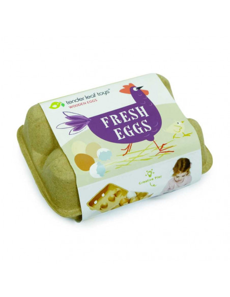 Oua din lemn, 7 piese,ROB-TL8285