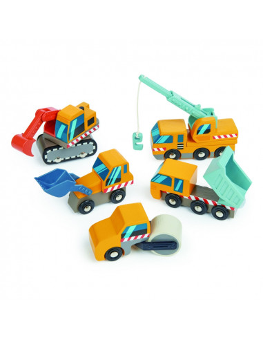 Utilaje constructii, din lemn, 5 piese,ROB-TL8355
