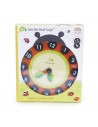 Ceas educativ Buburuza, din lemn,ROB-TL8412