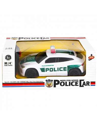 Masina politie cu RC, 17x8x7 cm,ROB-988-2B