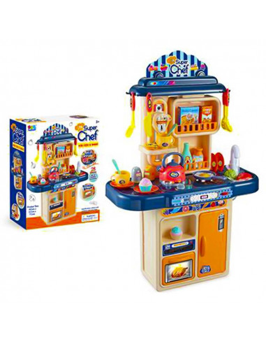 Play set bucatarie, cu baterii, 28 piese,ROB-16854C