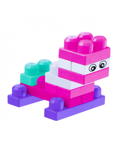 Cuburi constructii JUMBO, 80 piese/cutie,ROB-6668-8
