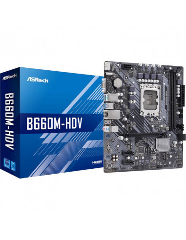 Placa de baza Asrock B660M-HDV D4, LGA 1700,B660M-HDV