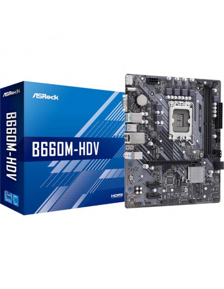 Placa de baza Asrock B660M-HDV D4, LGA 1700,B660M-HDV