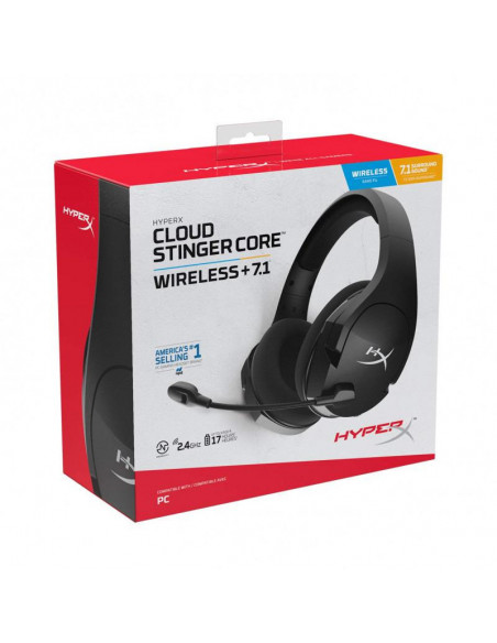 4P4F0AA,Casti Gaming HP HyperX Cloud Stinger Core 7.1, Wireless, negru