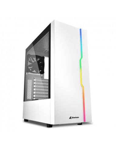 Carcasa Sharkoon RGB SLIDER ATX, fara sursa, white,RGB SLIDER WH