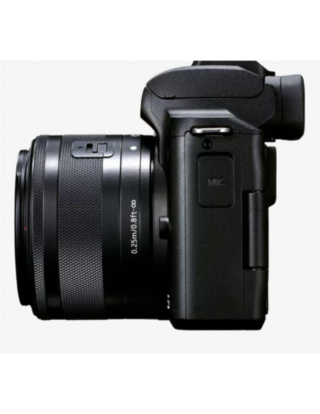 Camera foto Canon EOS M50 Mark II, Black KIT EF-M15-45 IS STM