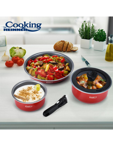 SET GATIT ALUMINIU 5 PIESE, SALSA, COOKING BY