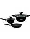 SET GATIT ALUMINIU 5 PIESE, MADEIRA, COOKING BY