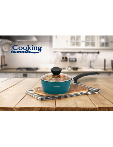 CASEROLA ALUMINIU+CAPAC,18x7.5CM,1.7L,SYVOTA, COOKING BY