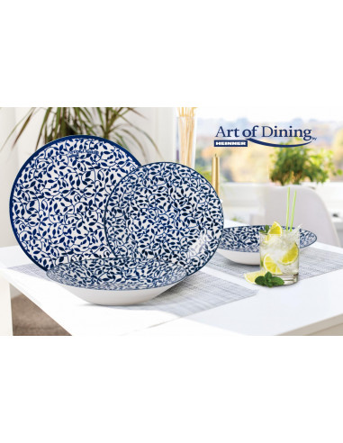 SERVICIU MASA 18 PIESE PORTELAN, DILARA, ART OF DINING BY