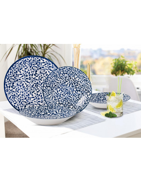 SERVICIU MASA 18 PIESE PORTELAN, DILARA, ART OF DINING BY