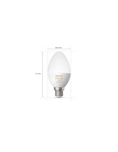 Bec LED inteligent Philips Hue, Bluetooth/Wireless, E14 B39