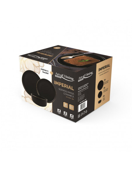 SERVICIU MASA CERAMICA 18PIESE, IMPERIAL, ART OF DINING BY