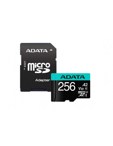 AUSDX256GUI3V30SA2,Card de Memorie MicroSD ADATA 256GB, Adaptor SD, Class 10 AUSDX256GUI3V30SA2,Card de Memorie MicroSD ADATA 256GB, Adaptor SD, Class 10